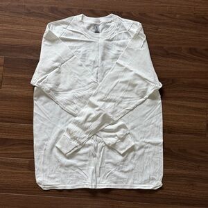 Gildan Long Sleeve White Tee for Men